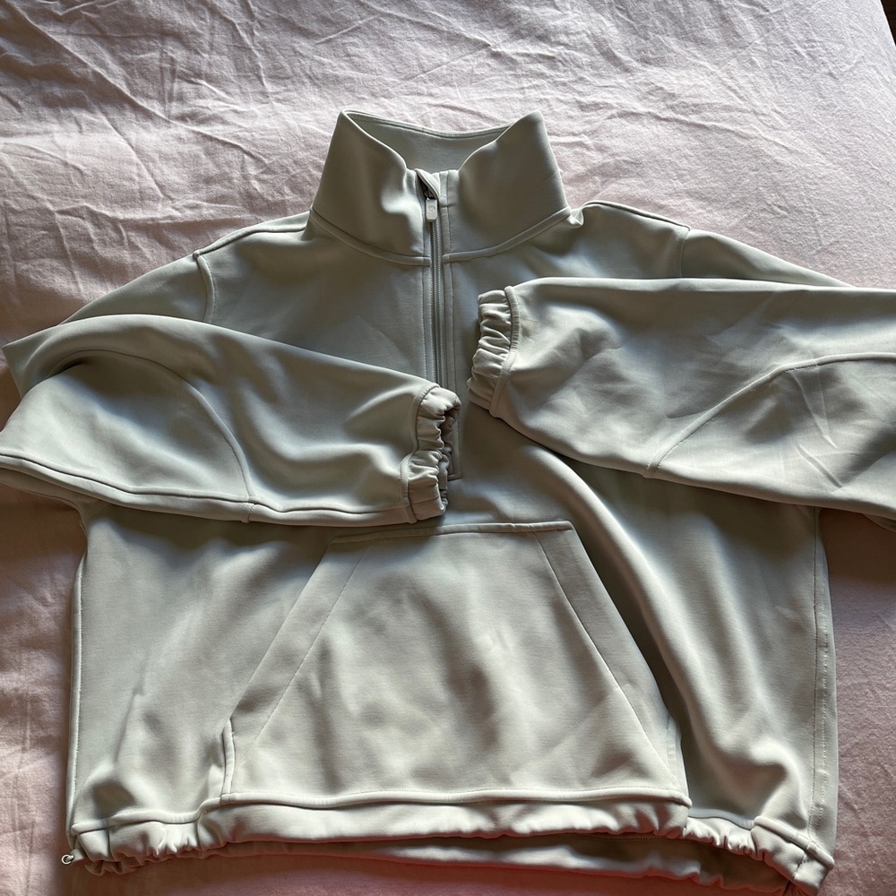 Lululemon brushed soft stream half zip
